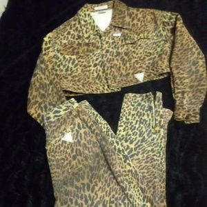 Jean jacket and matching jeans